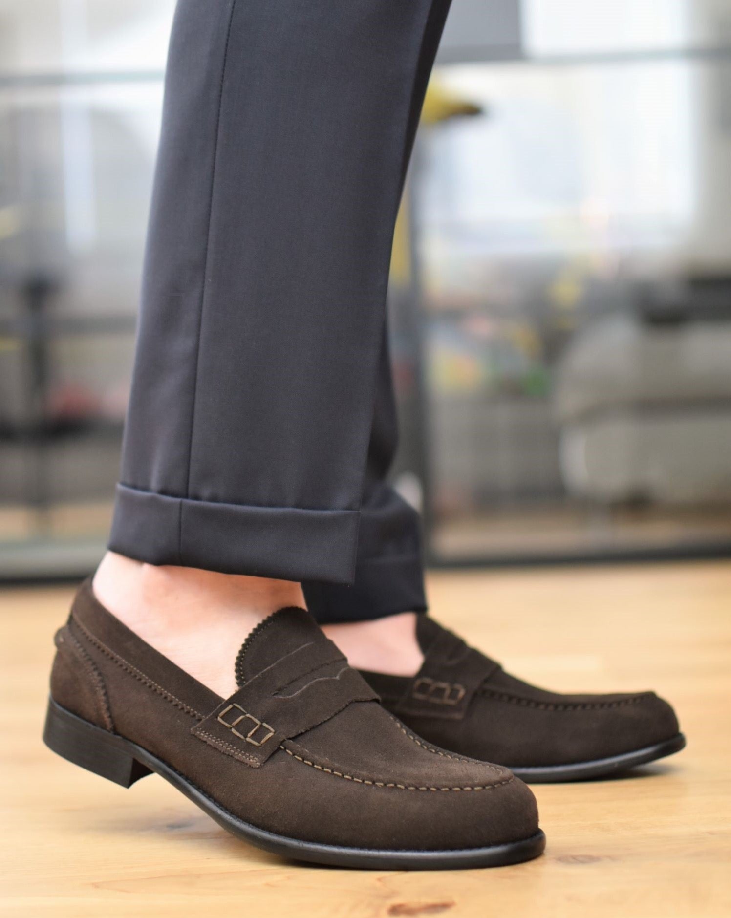 Tamni VERNAZZA - Smeđi Suede