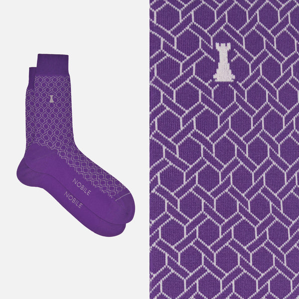 Box of 12 Pairs of Short Socks for Men in Filoscozia® - Iconic Patterns