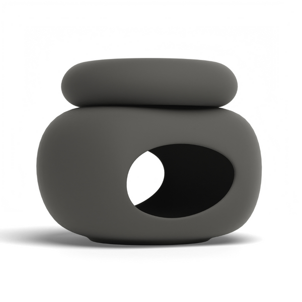 Minimalist Black Burner - Stone Effect