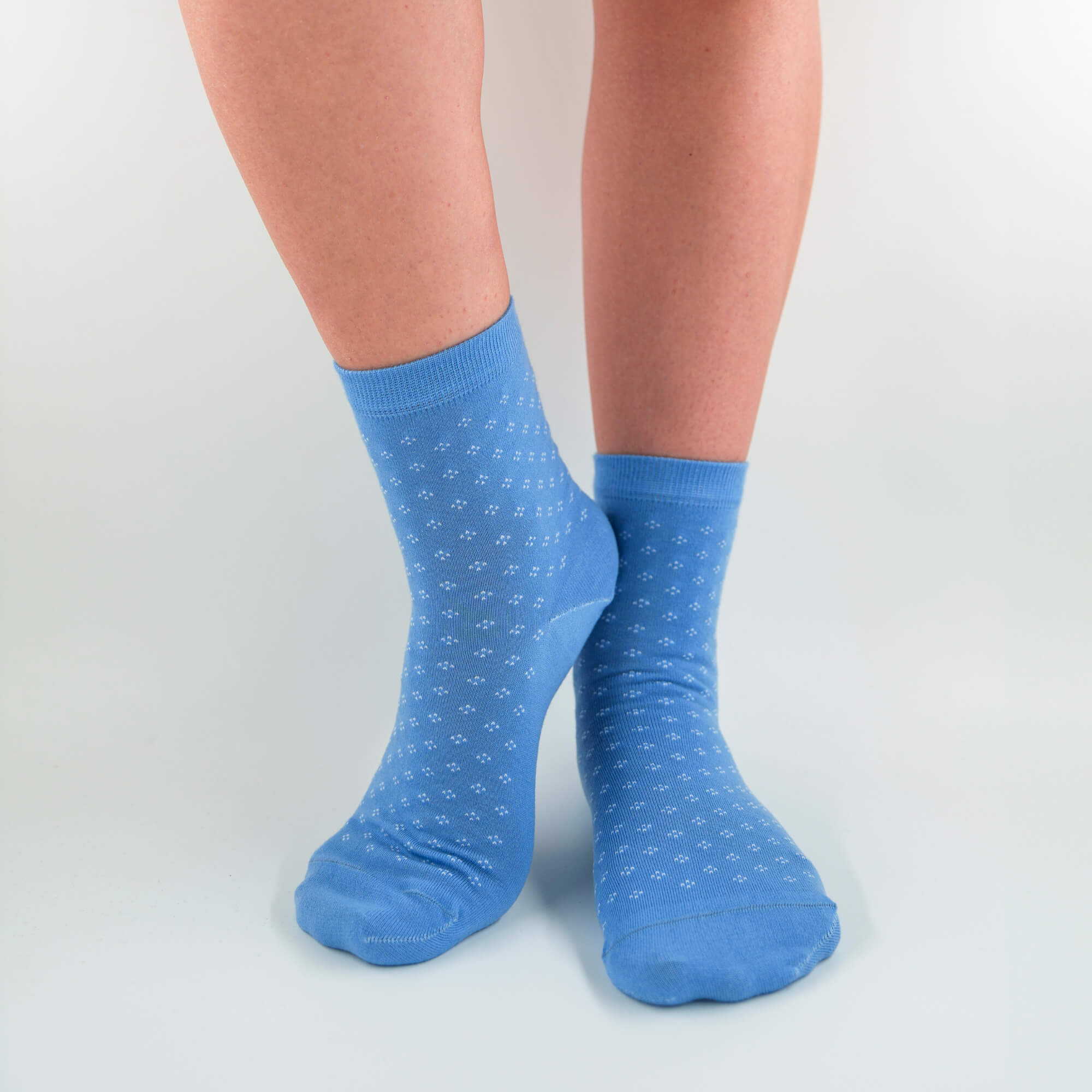 Diana - Short polka dot socks in soft Makò cotton