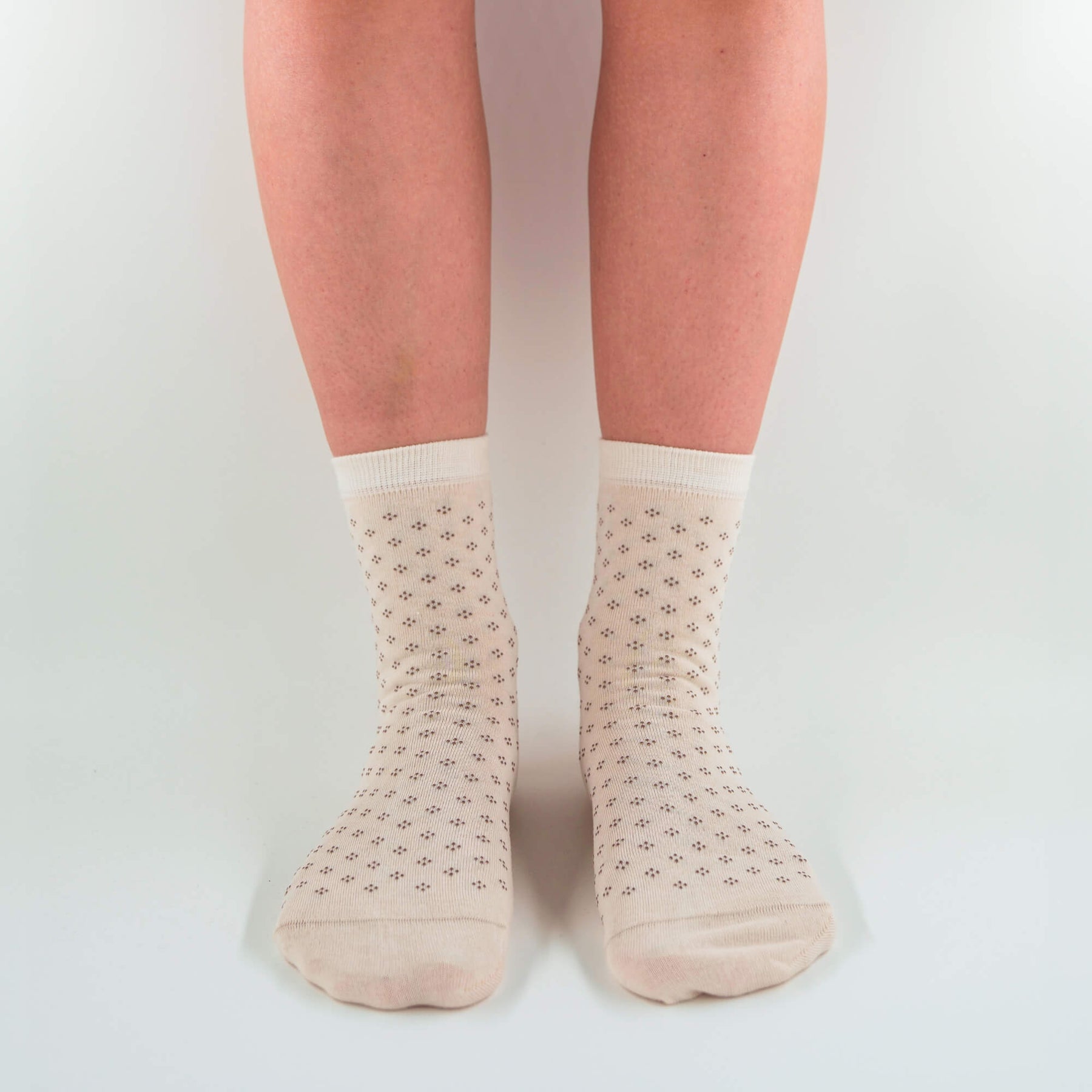 Diana - Short polka dot socks in soft Makò cotton