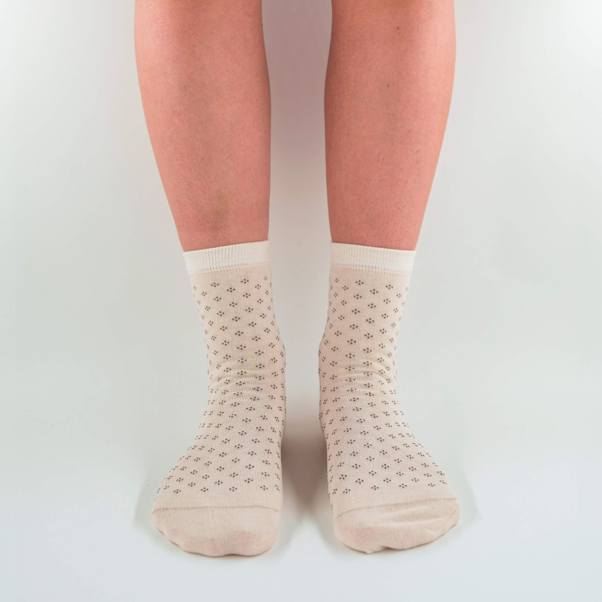 Diana - Short polka dot socks in soft Makò cotton
