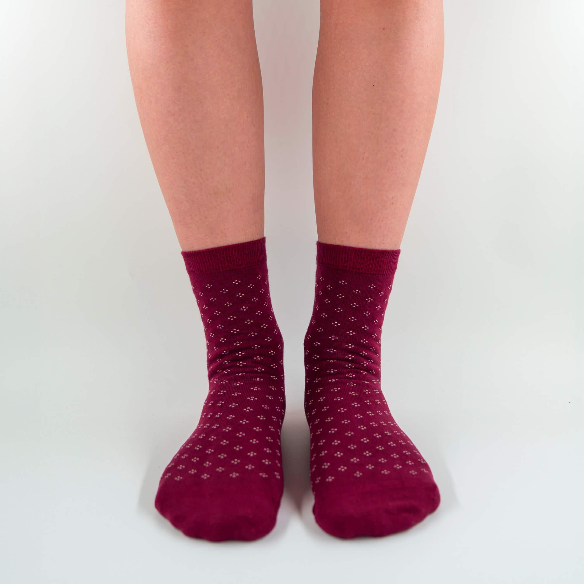 Diana - Short polka dot socks in soft Makò cotton