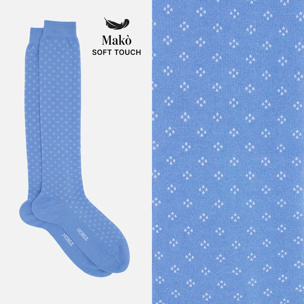 Diana - Long polka dot socks in soft Makò cotton
