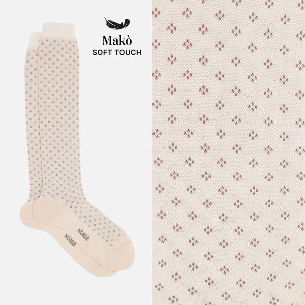 Diana - Calze lunghe a pois in morbido cotone Makò