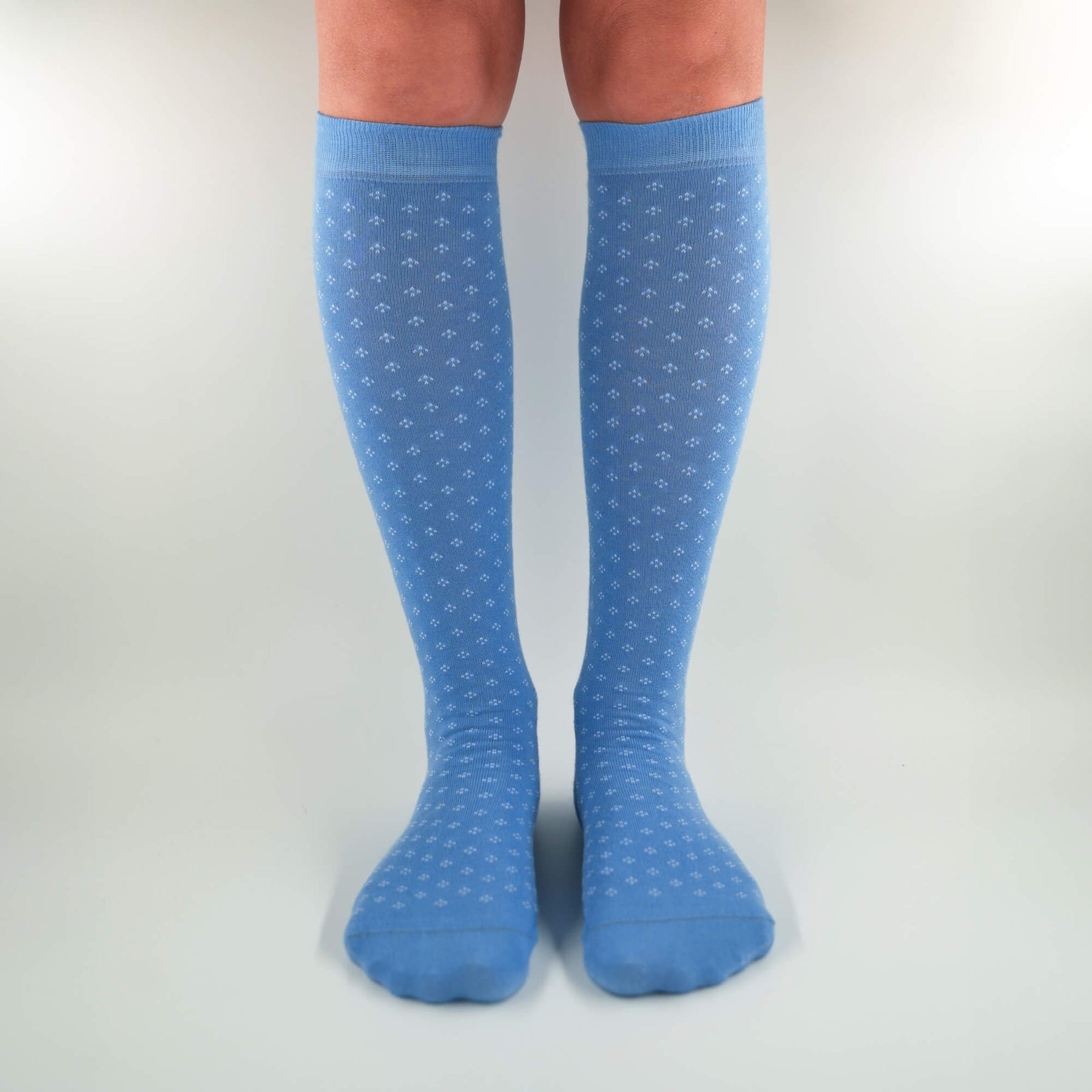 Diana - Long polka dot socks in soft Makò cotton