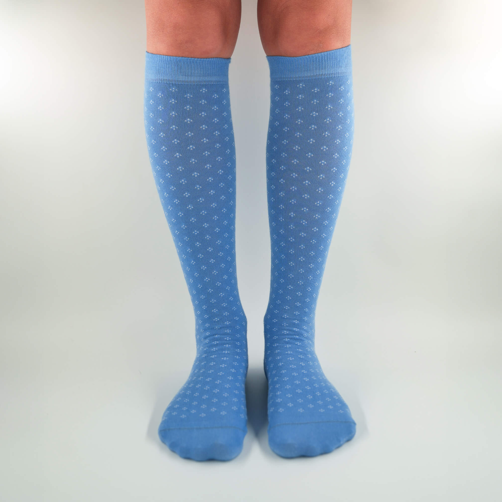 Diana - Long polka dot socks in soft Makò cotton