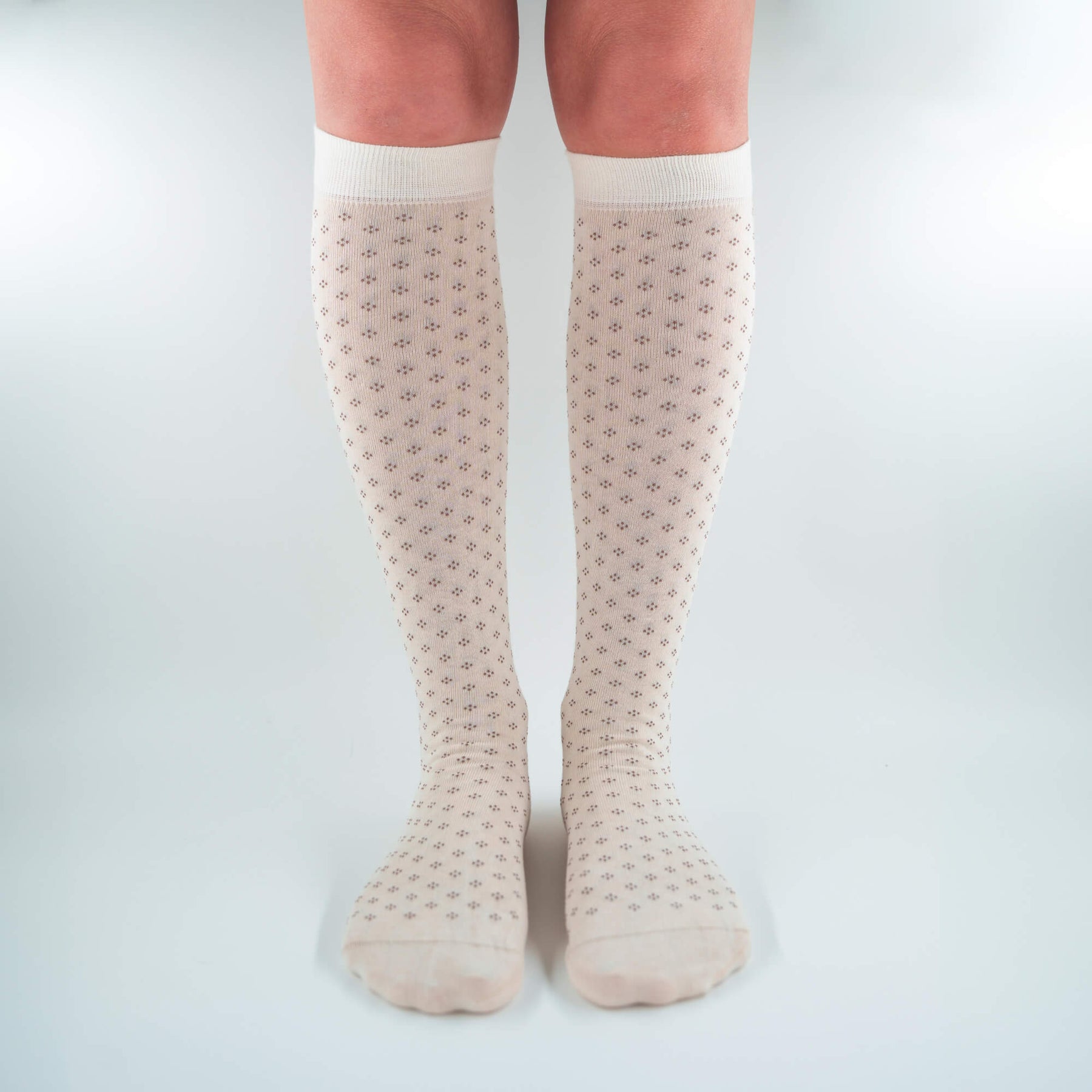 Diana - Long polka dot socks in soft Makò cotton