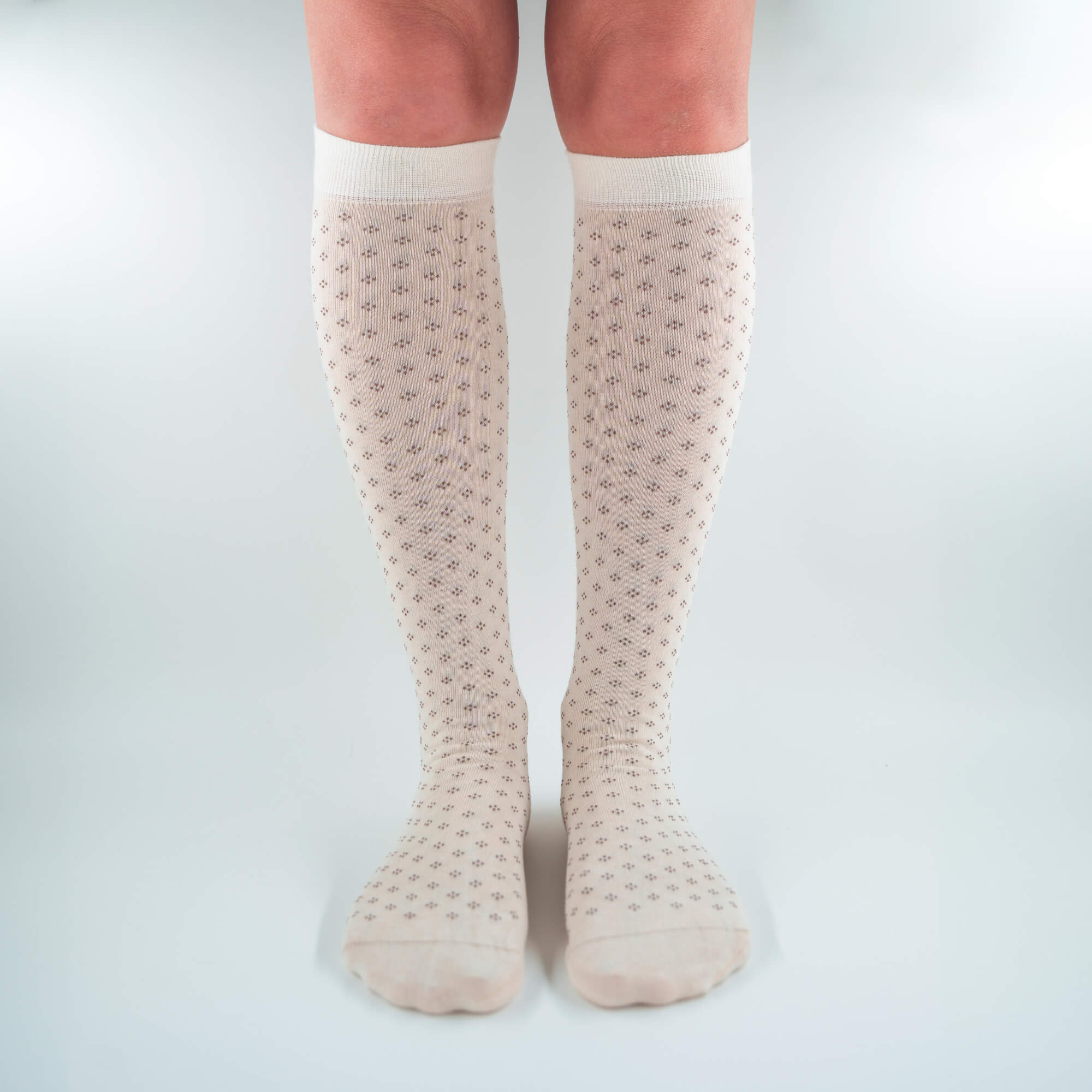Diana - Long polka dot socks in soft Makò cotton