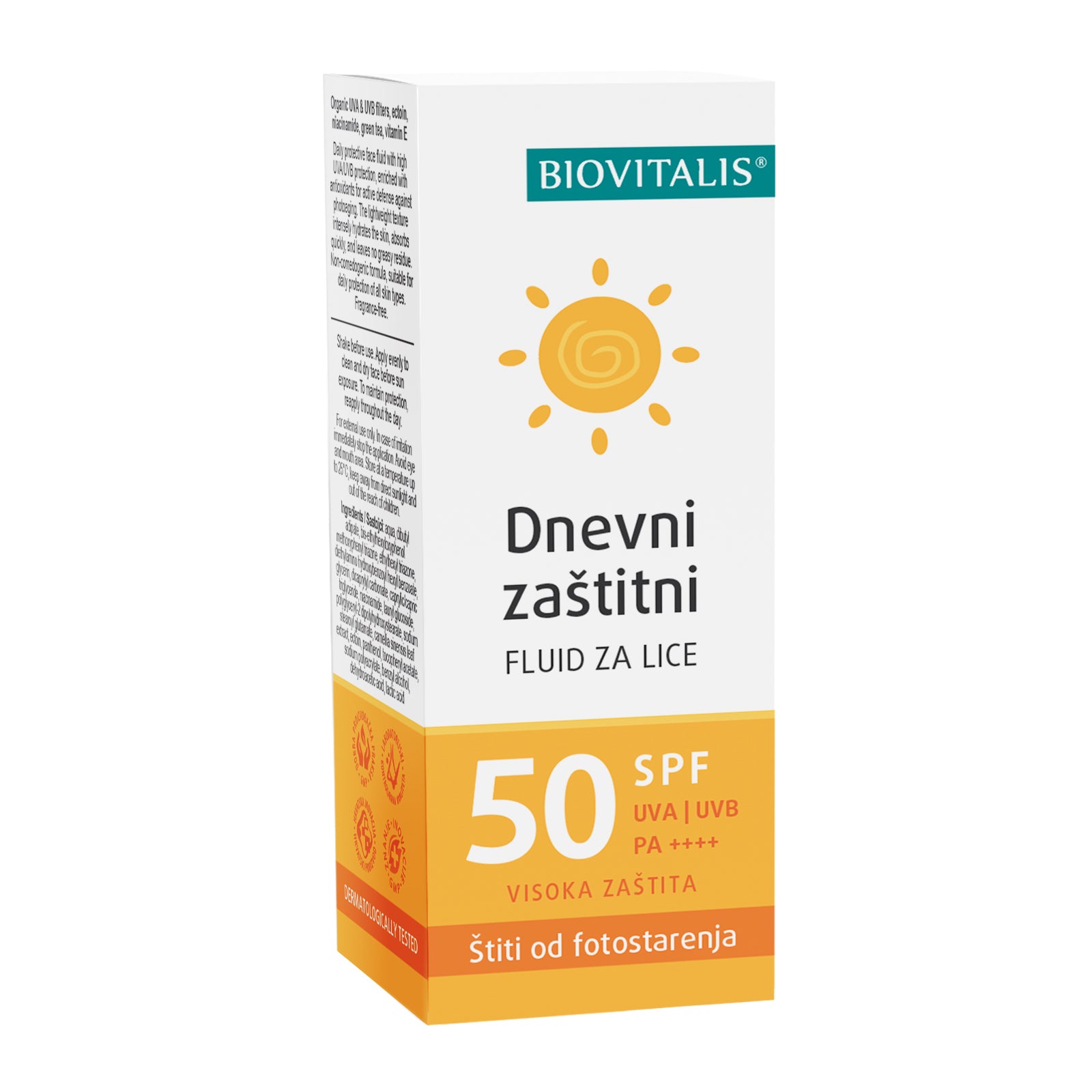 Prirodni SPF za lice Biovitalis