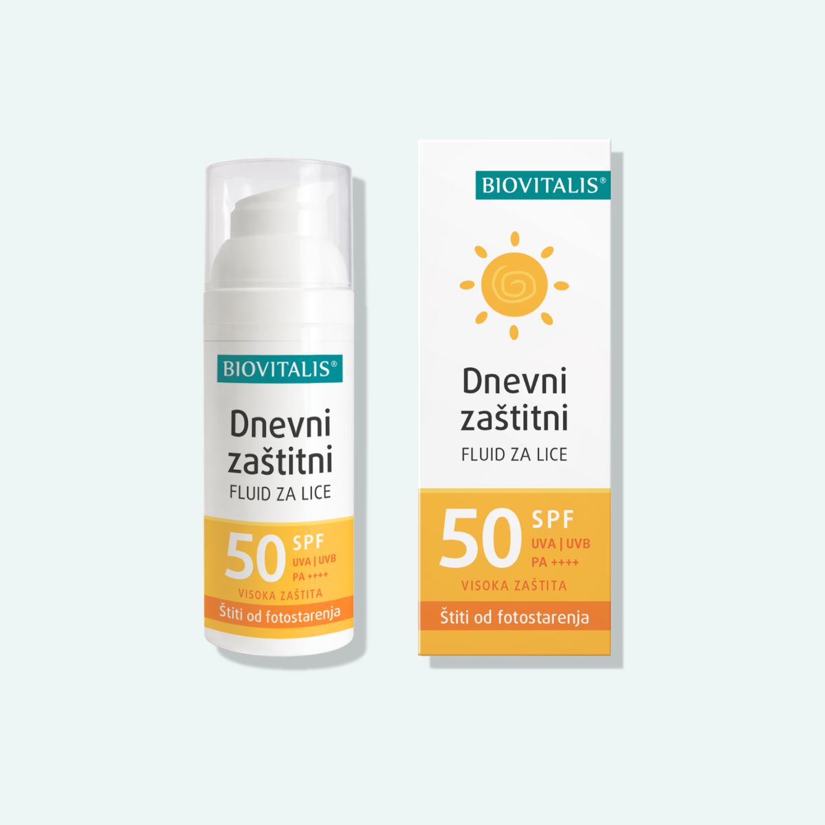 Dnevni zaštitni Fluid za lice SPF50 Biovitalis