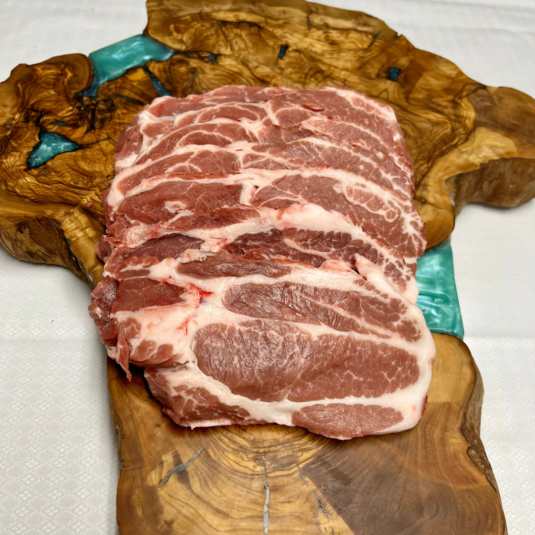 2 Trays of Juicy Pork Needle Steaks, 1.6 kg.
