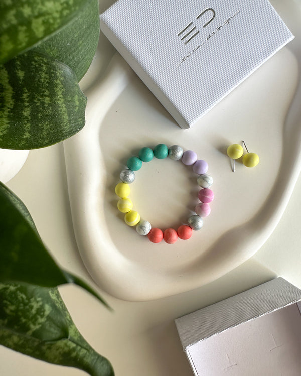 Bracelet, earrings | BULB LIMITED | colorful #1