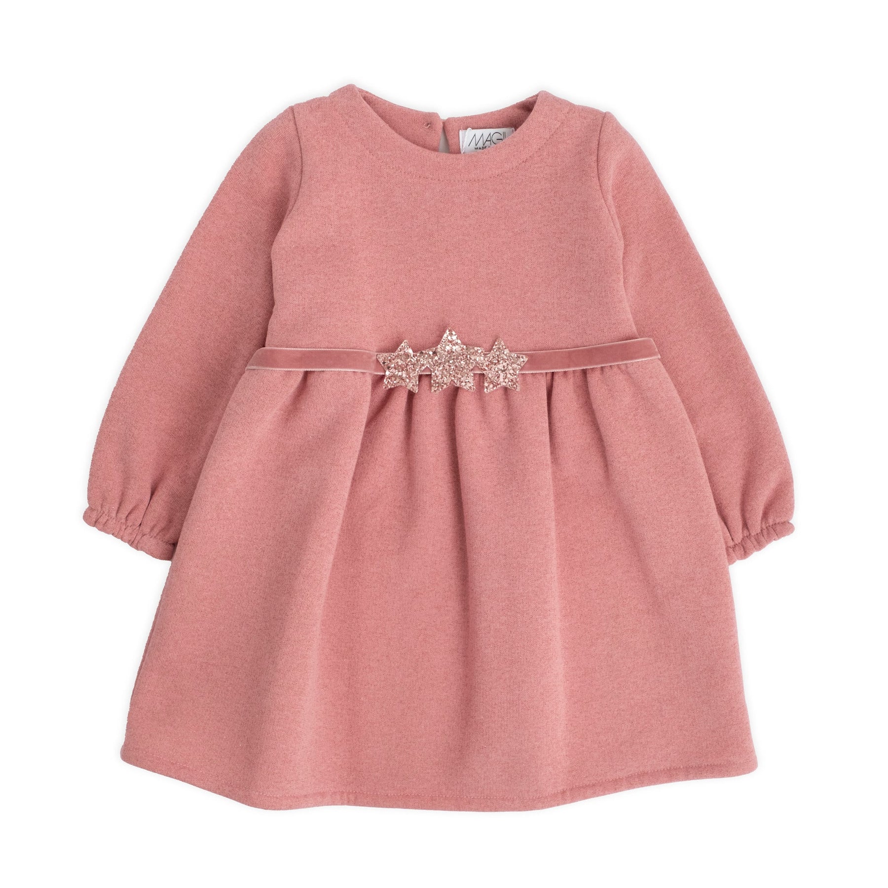 LUREX SWEATSHIRT DRESS WITH BELT