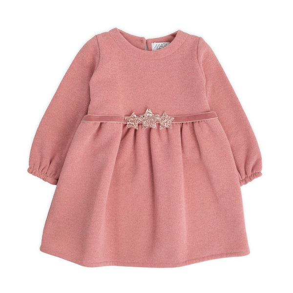 ROBE SWEAT À LUREX AVEC CEINTURE