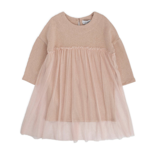 GLITTER TULLE EMPIRE STYLE DRESS