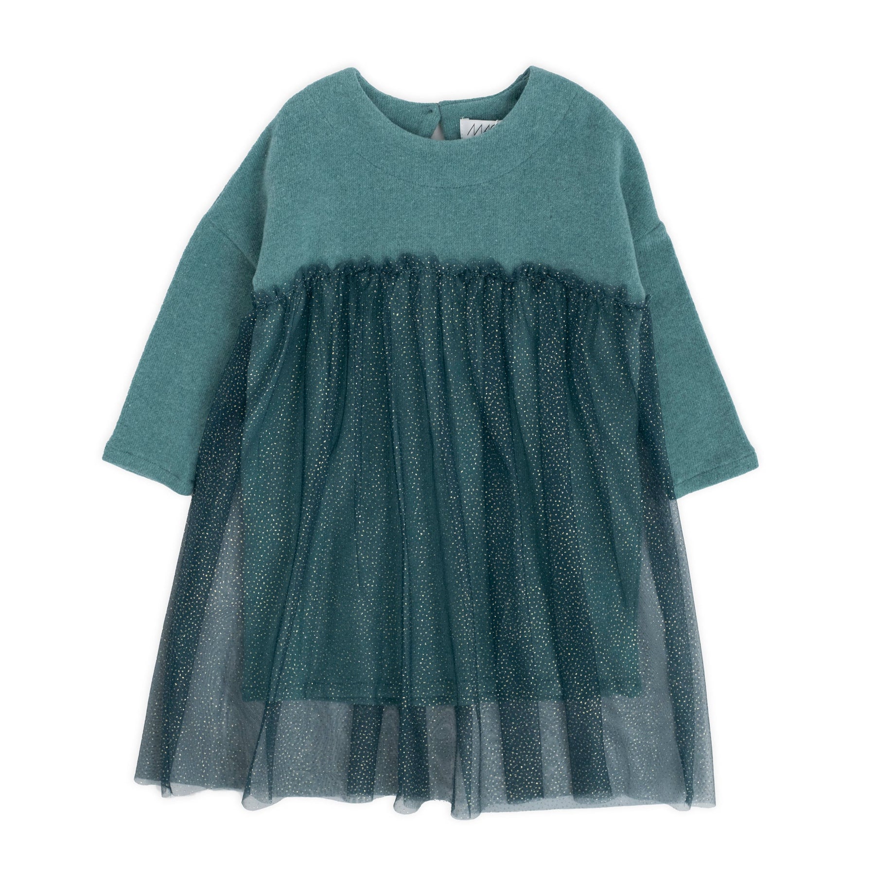 GLITTER TULLE EMPIRE STYLE DRESS