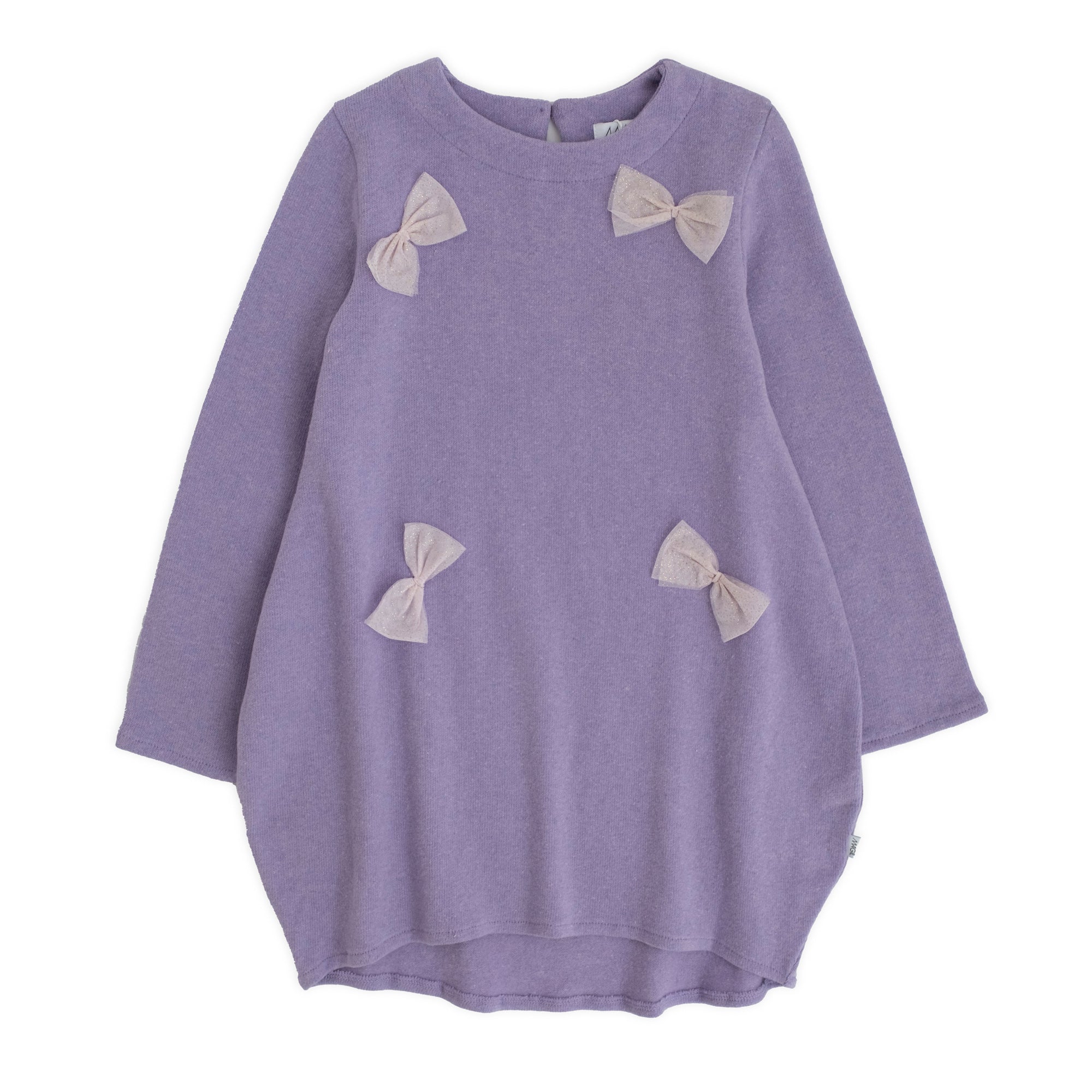 EGG-SHAPE DRESS WITH TULLE BOWS