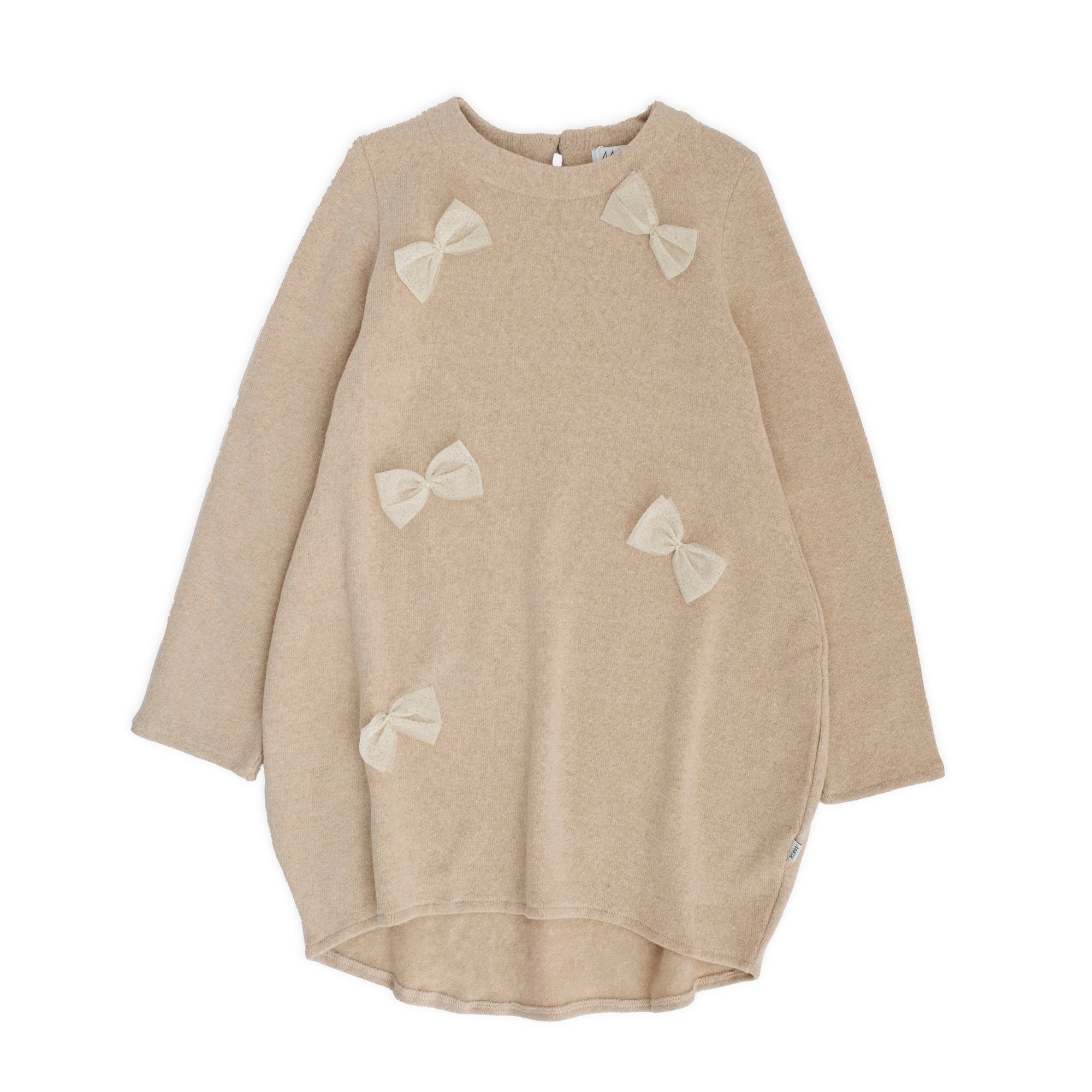 ROBE EN FORME D'OEUF AVEC NOEUDS EN TULLE