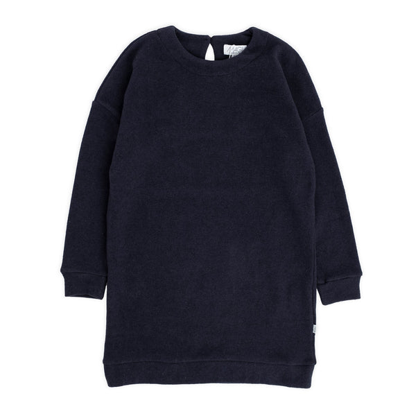 WARM COTTON DRESS WITH DROPPED SHOULDER
