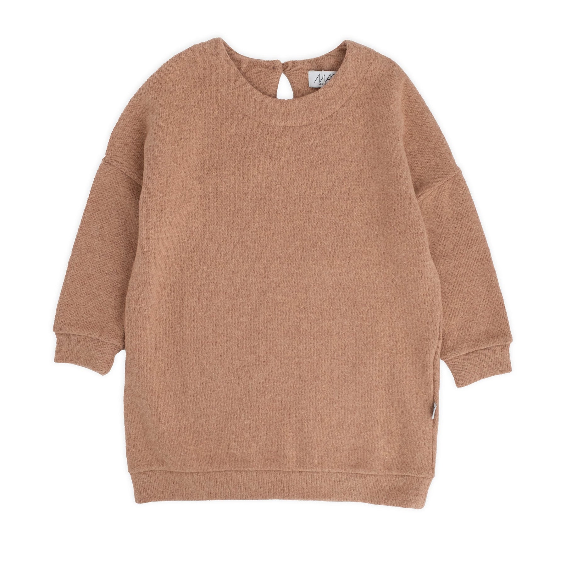 WARM COTTON DRESS WITH DROPPED SHOULDER