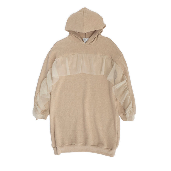 WARM COTTON DRESS WITH HOOD