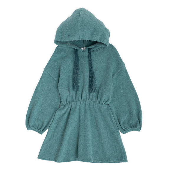 WARM COTTON DRESS WITH HOOD