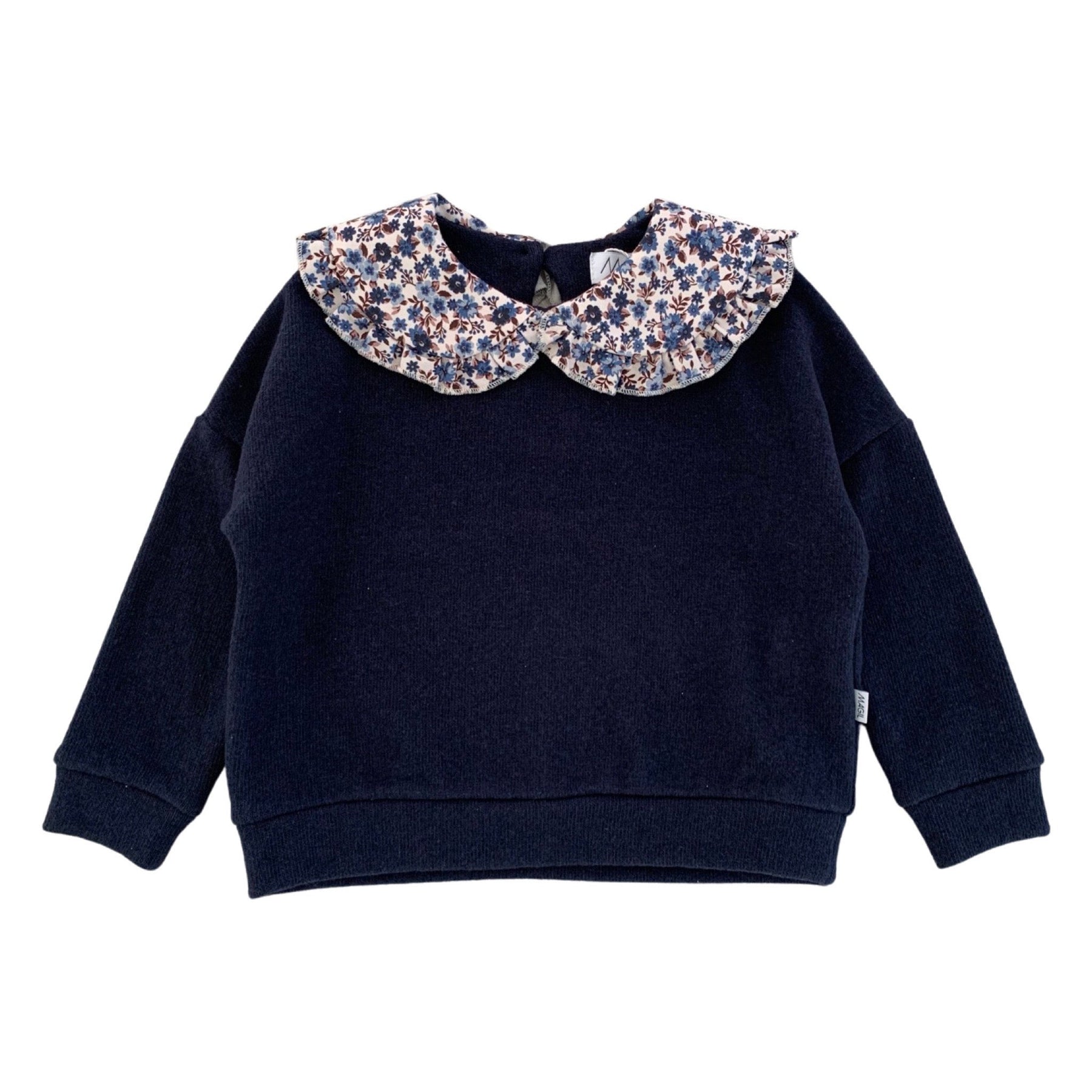 MAGLIA CON COLLETTO FIORELLINI