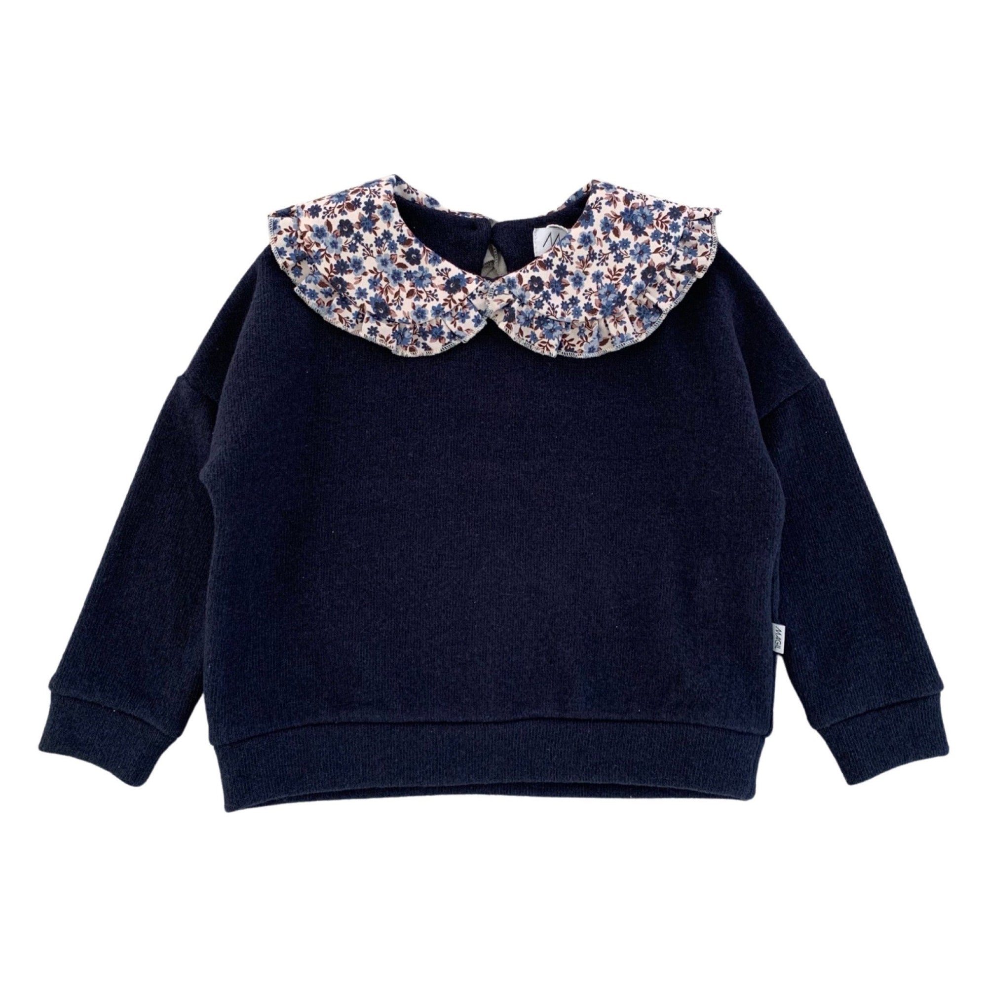 MAGLIA CON COLLETTO FIORELLINI