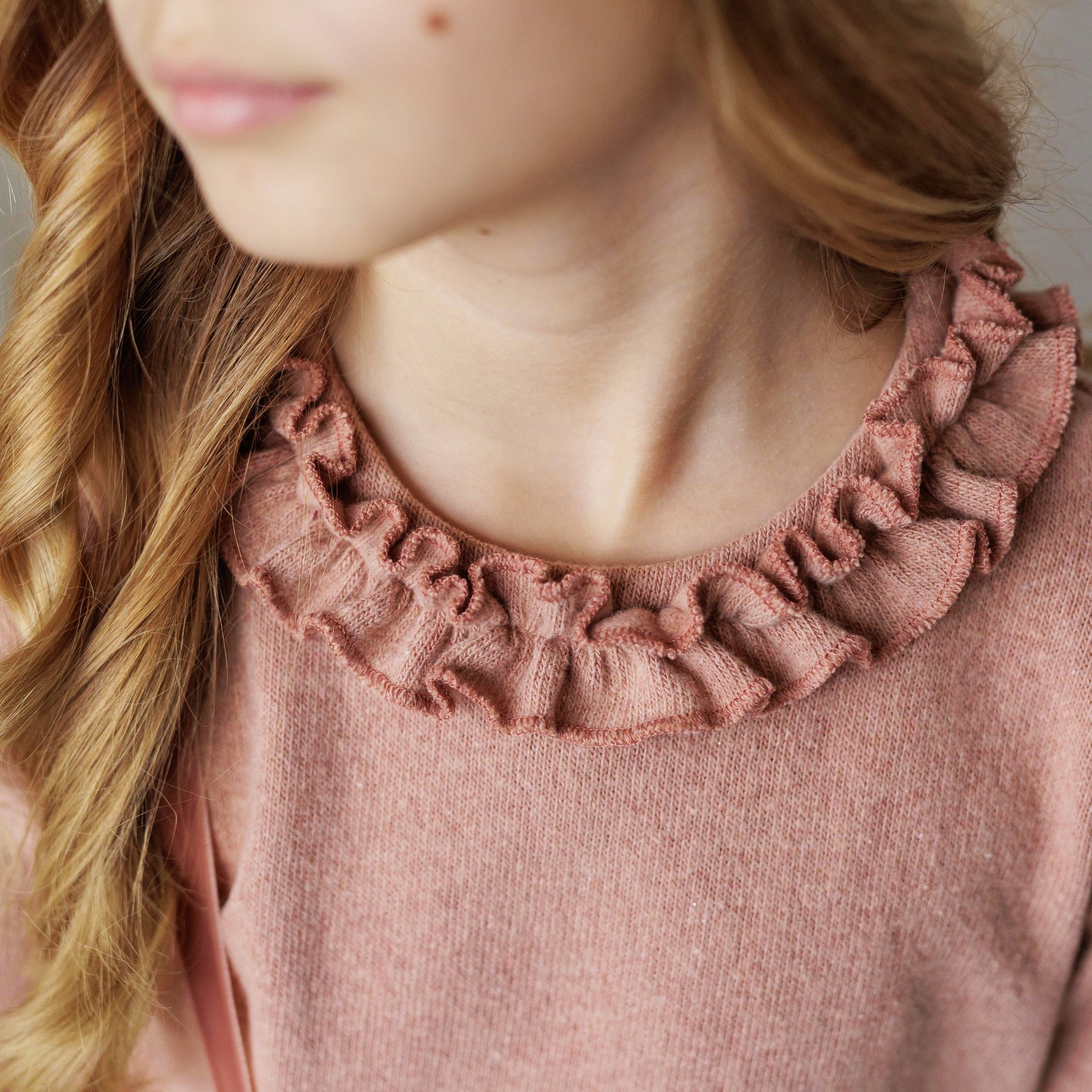 MAGLIA IN CALDO COTONE COLLETTO ROUCHES