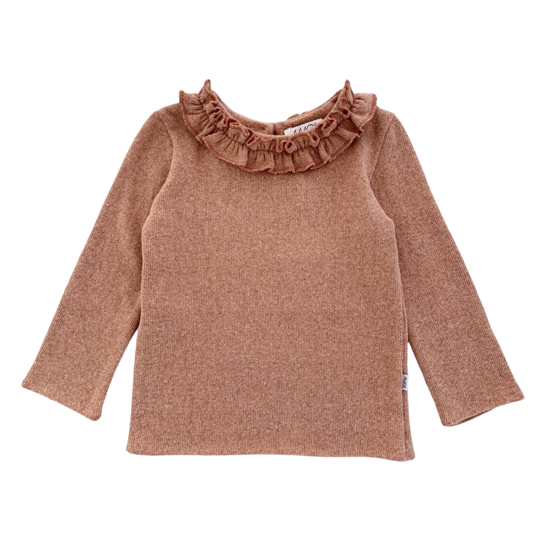 MAGLIA IN CALDO COTONE COLLETTO ROUCHES