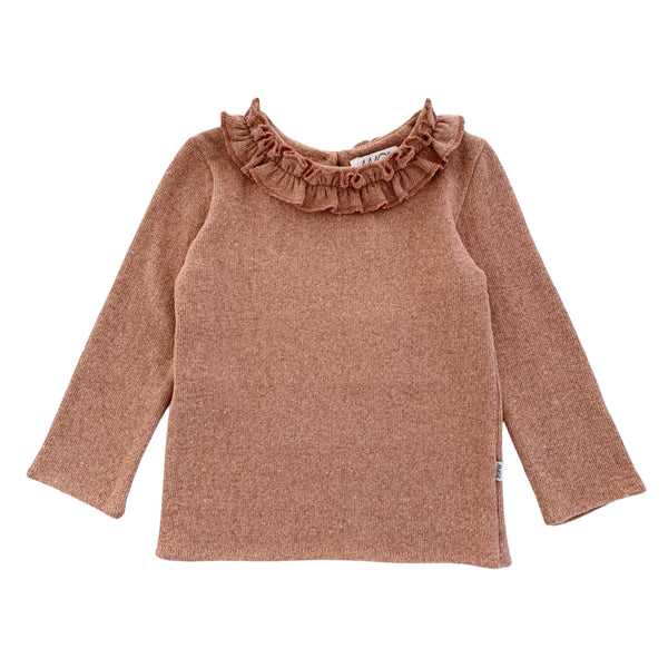 MAGLIA IN CALDO COTONE COLLETTO ROUCHES