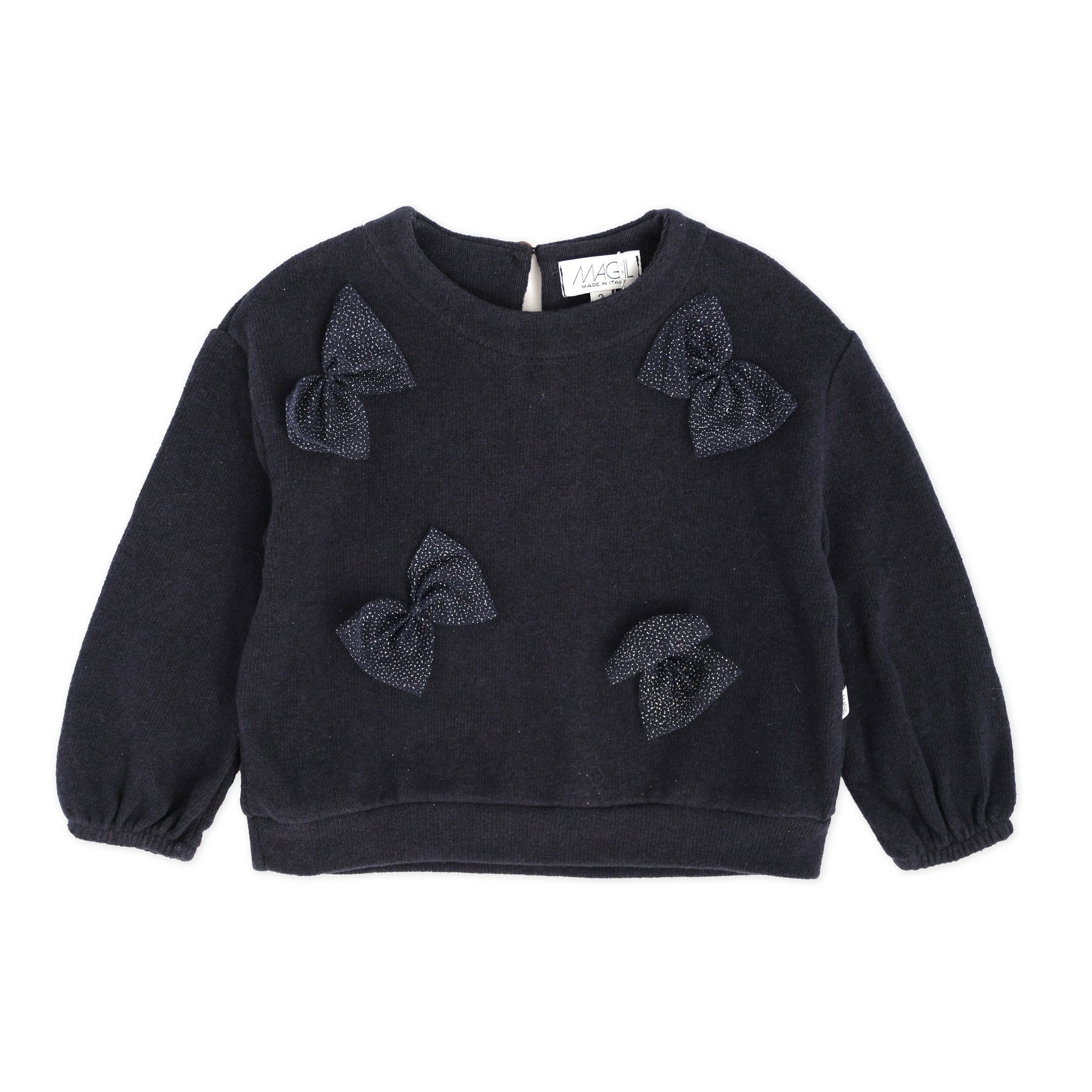 Maglia Con Fiocchetti Glitter