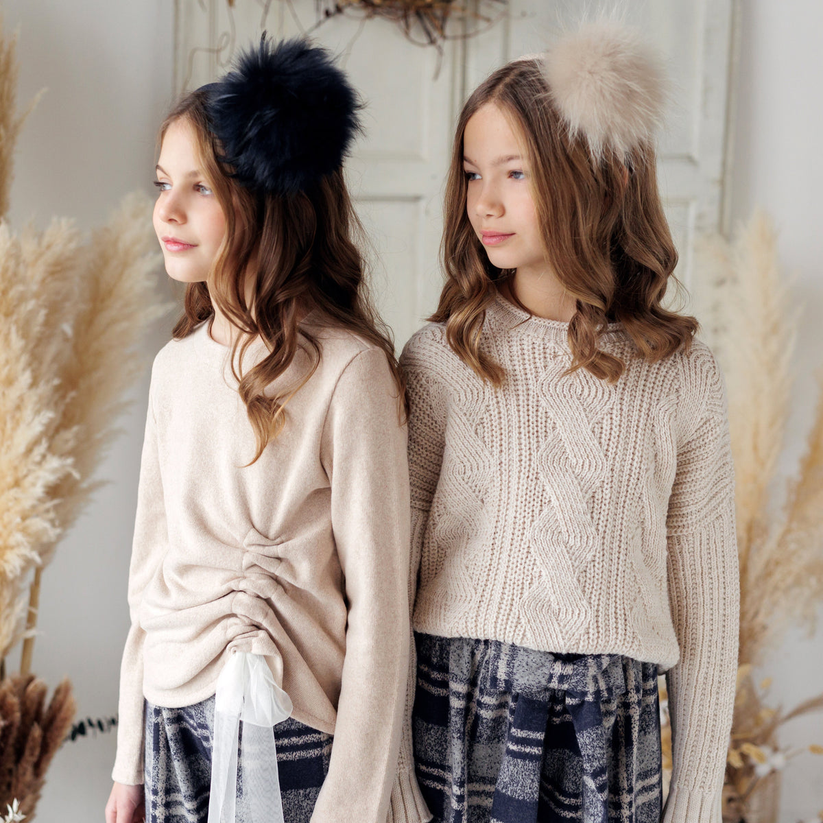 MAGLIA IN CALDO COTONE CON ARRICCIO