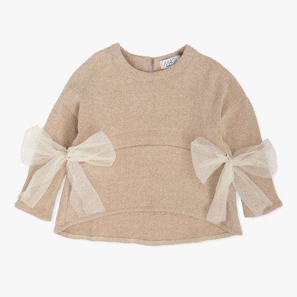 Maglia Caldo Cotone Con Fiocchi In Vita