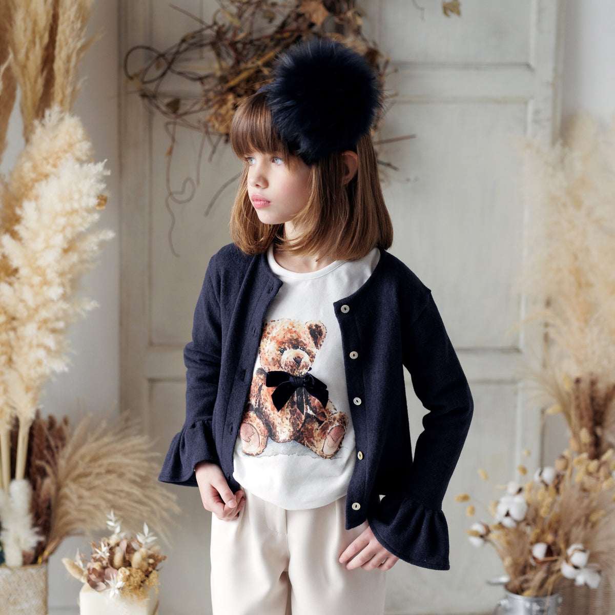 CARDIGAN CON MANICHE A TULIPANO
