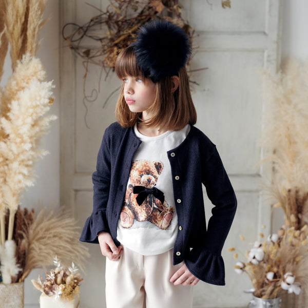 CARDIGAN CON MANICHE A TULIPANO