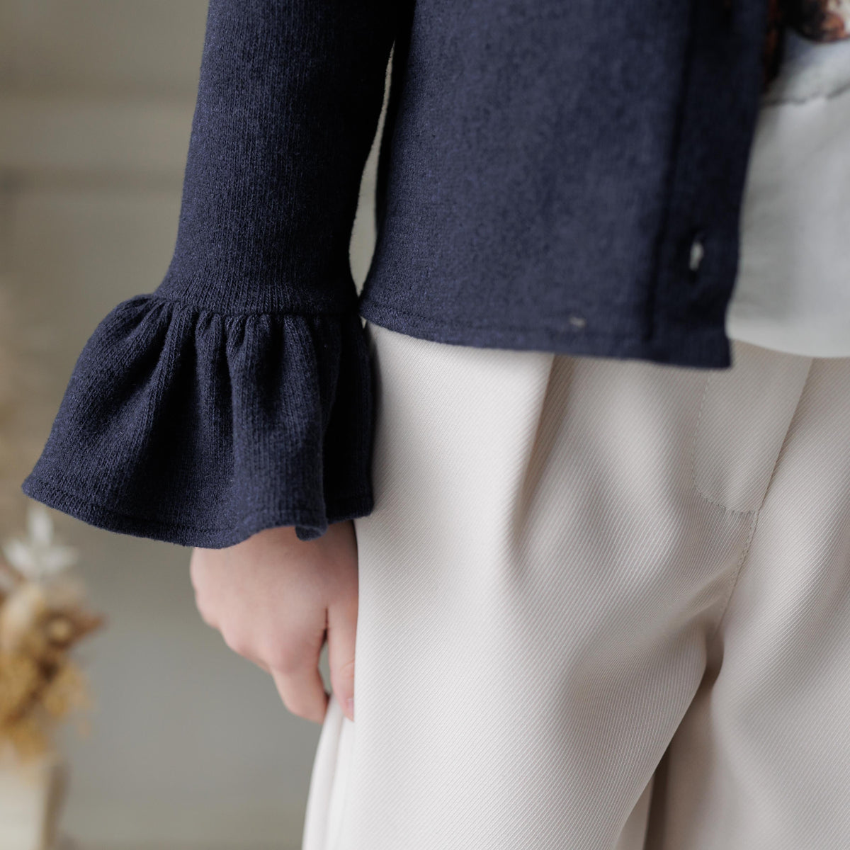 CARDIGAN CON MANICHE A TULIPANO