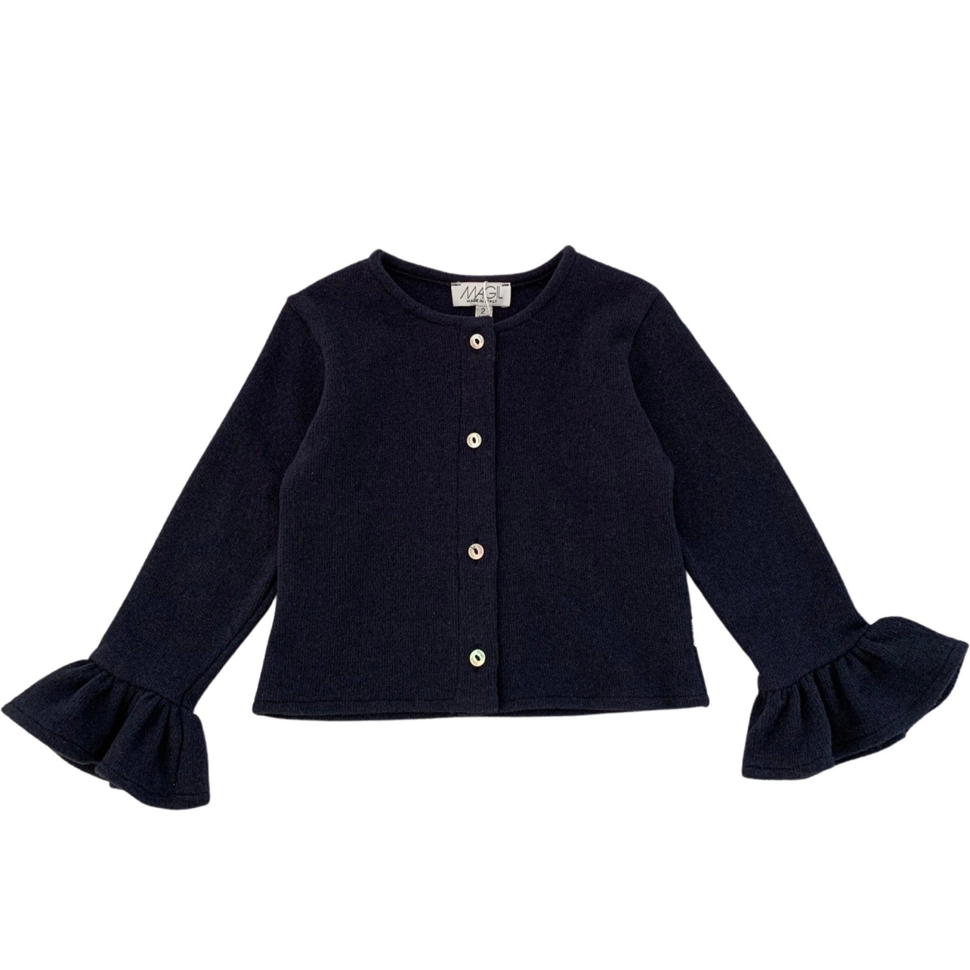 CARDIGAN CON MANICHE A TULIPANO