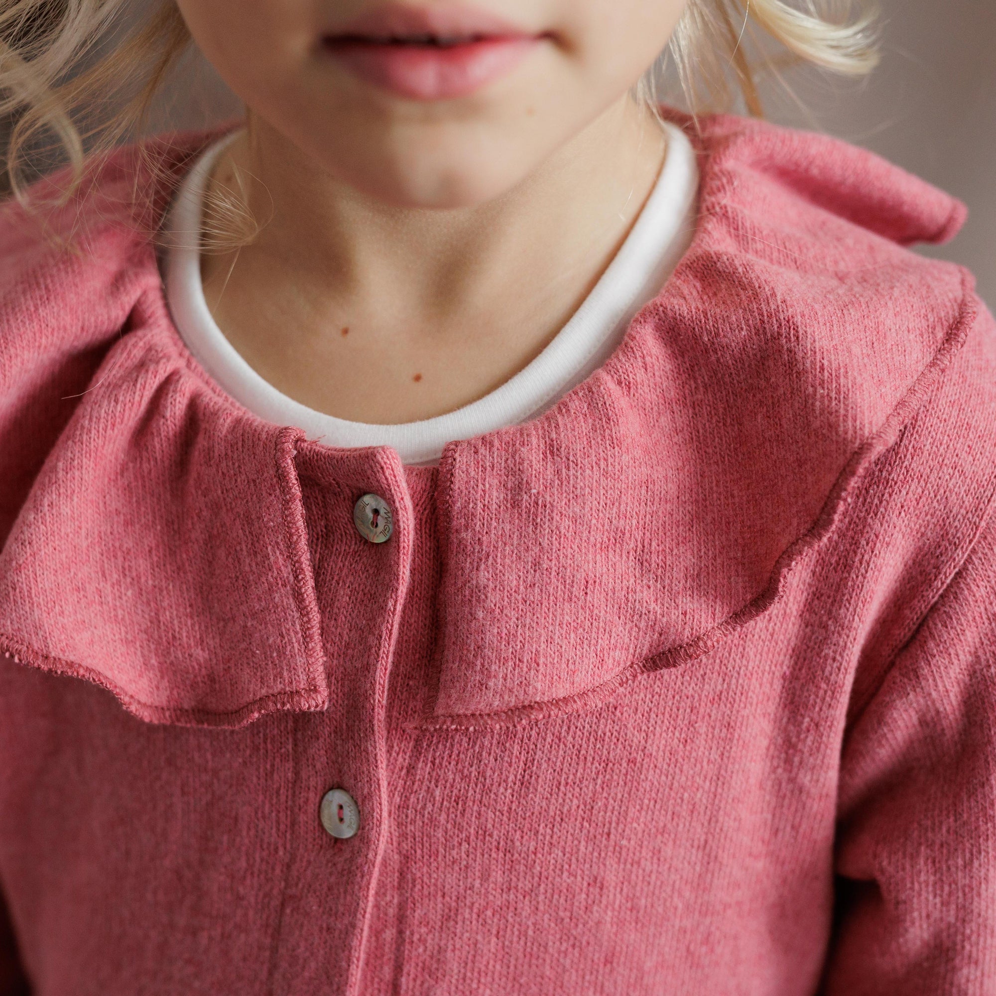 CARDIGAN COLLETTO ARRICCIATO