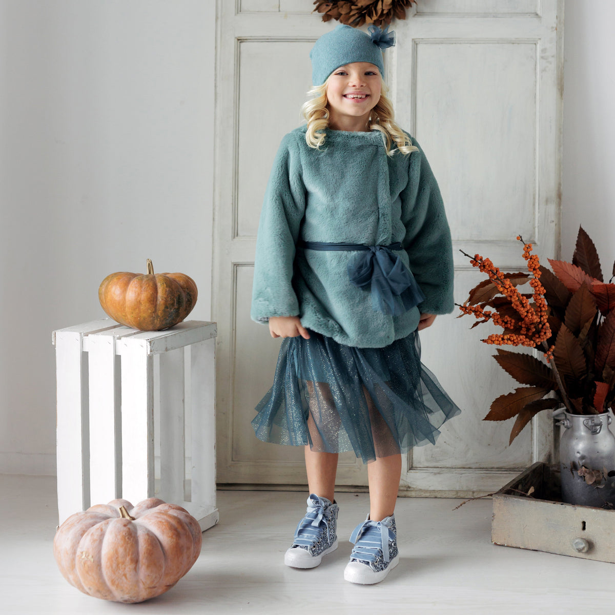 CAPPOTTO ECOPELLICCIA CON CINTURA