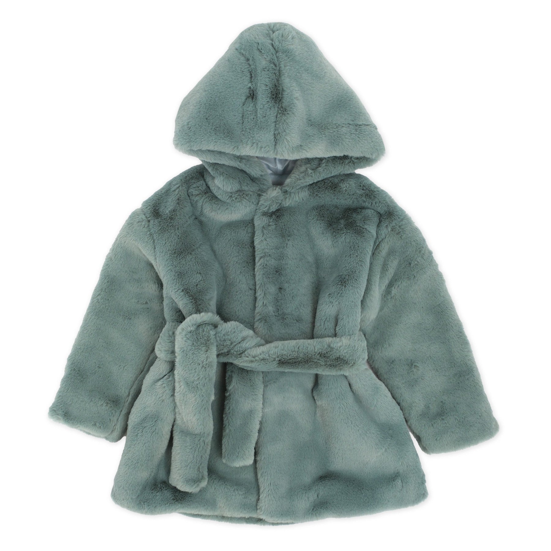 Cappotto Ecopelliccia Con Cappuccio