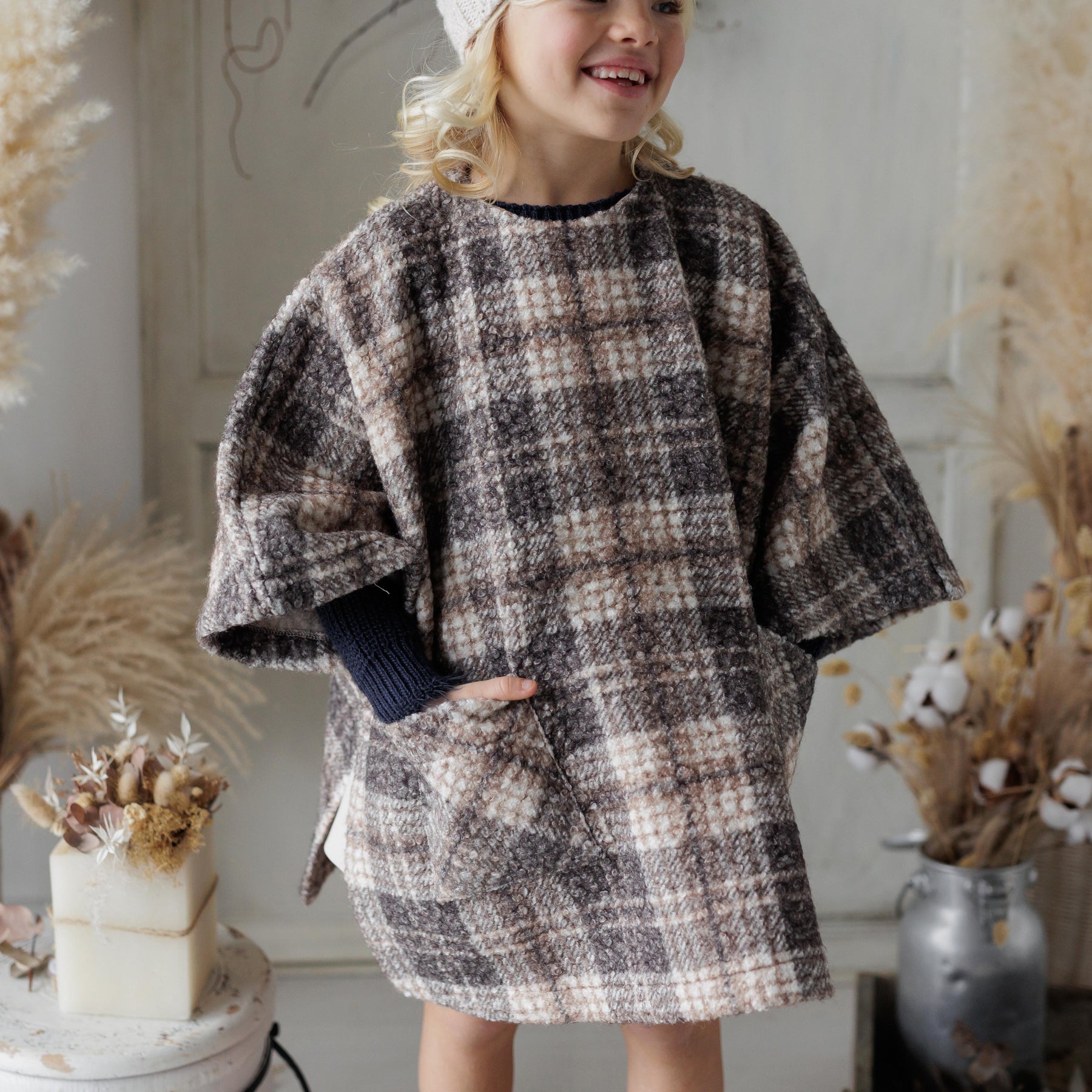MANTELLA BOUCLE' A QUADRI