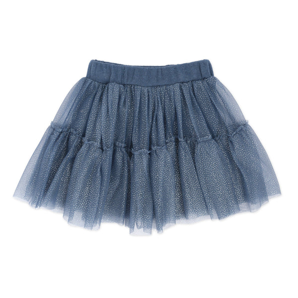 Gonna In Tulle Glitter Doppia Balza