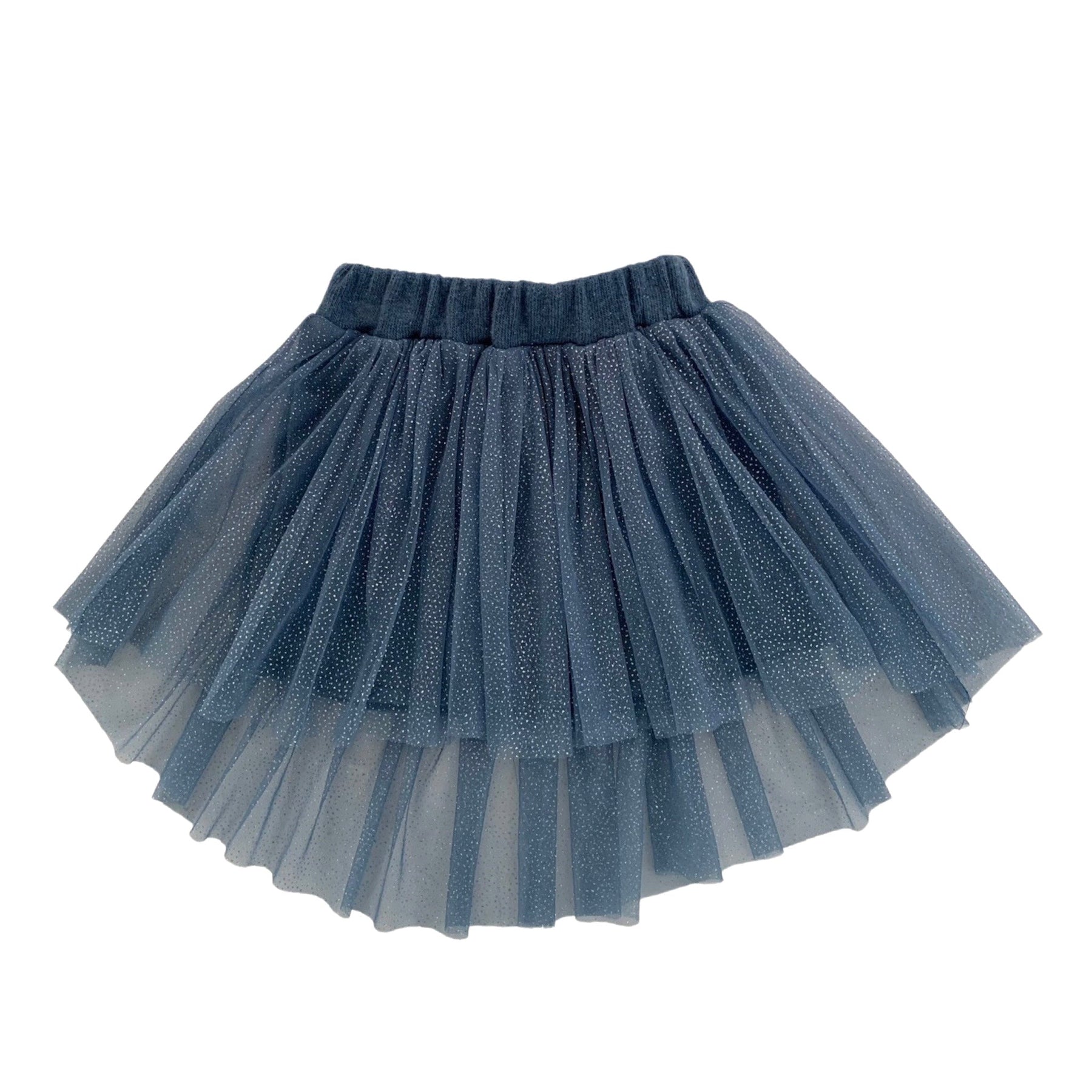 GONNA IN TULLE GLITTER ASIMMETRICA