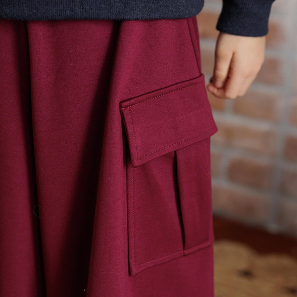 PANTALONE WIDE-LEG CON TASCONI