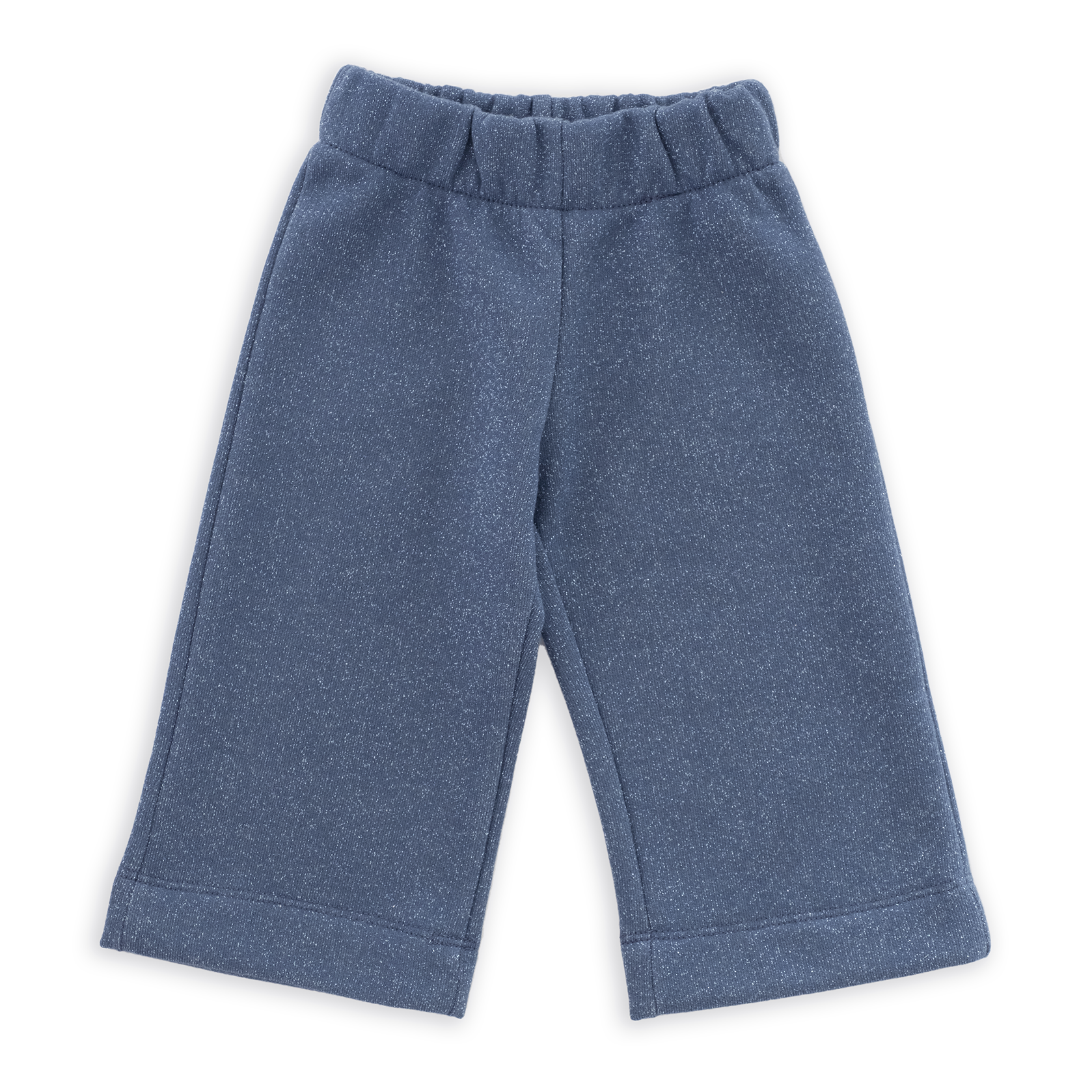 SLIM LUREX FLEECE BROEKEN