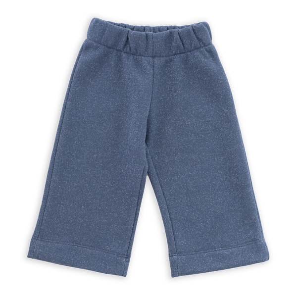 SLIM LUREX FLEECE BROEKEN