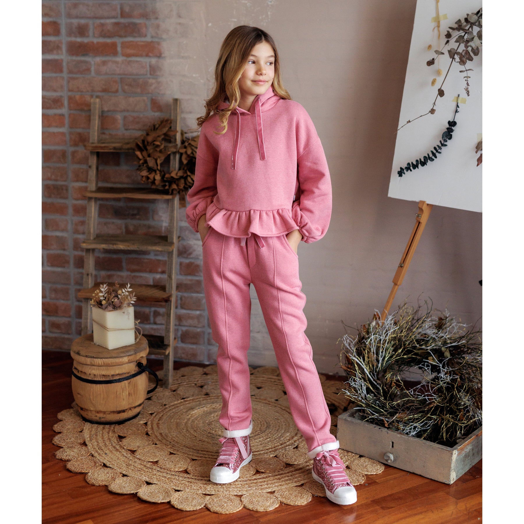 PANTALONE IN FELPA CON TASCHE