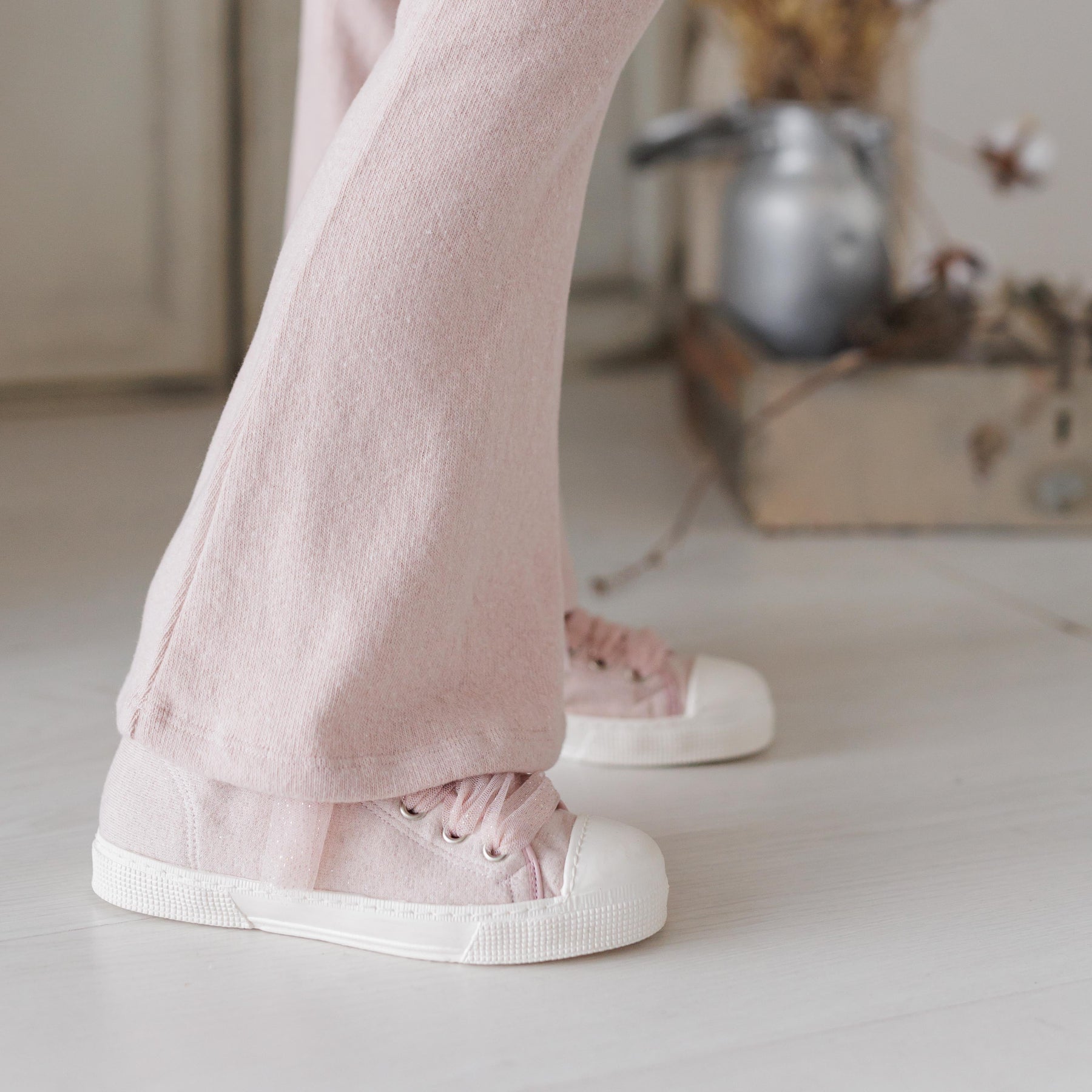 PANTALONE A ZAMPA IN CALDO COTONE